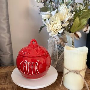 Rae Dunn “Cheers” ceramic canister